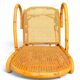 Vintage rocking chair in bamboo and cane