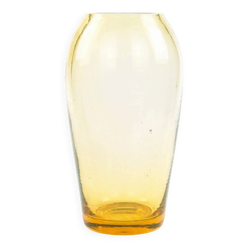 Modernist vase, uranium glass, Moser, Czechoslovakia, 1930s