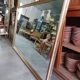 Mirror mirror mirror golden wood bistro style -1m68x1m15