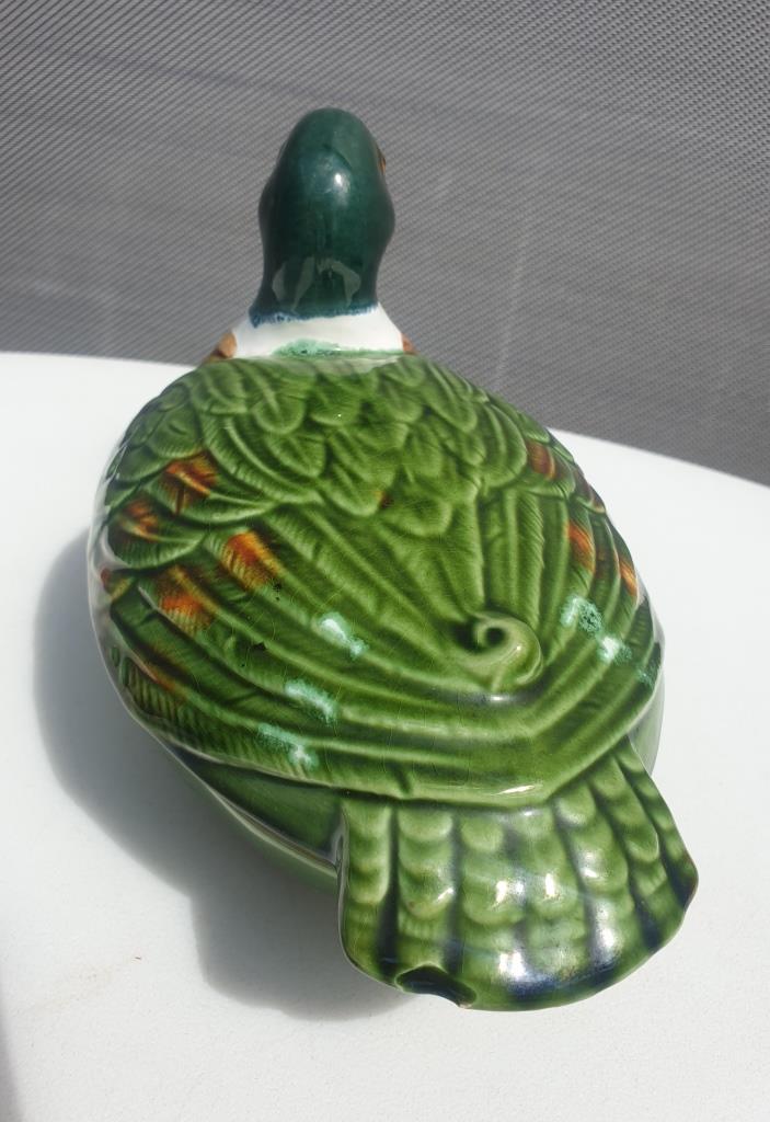 Earthenware duck signed Michel Caugant