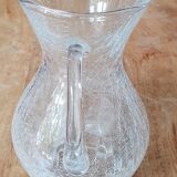Pichet en verre craquelé