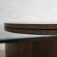 Table basse vintage en palissandre et verre