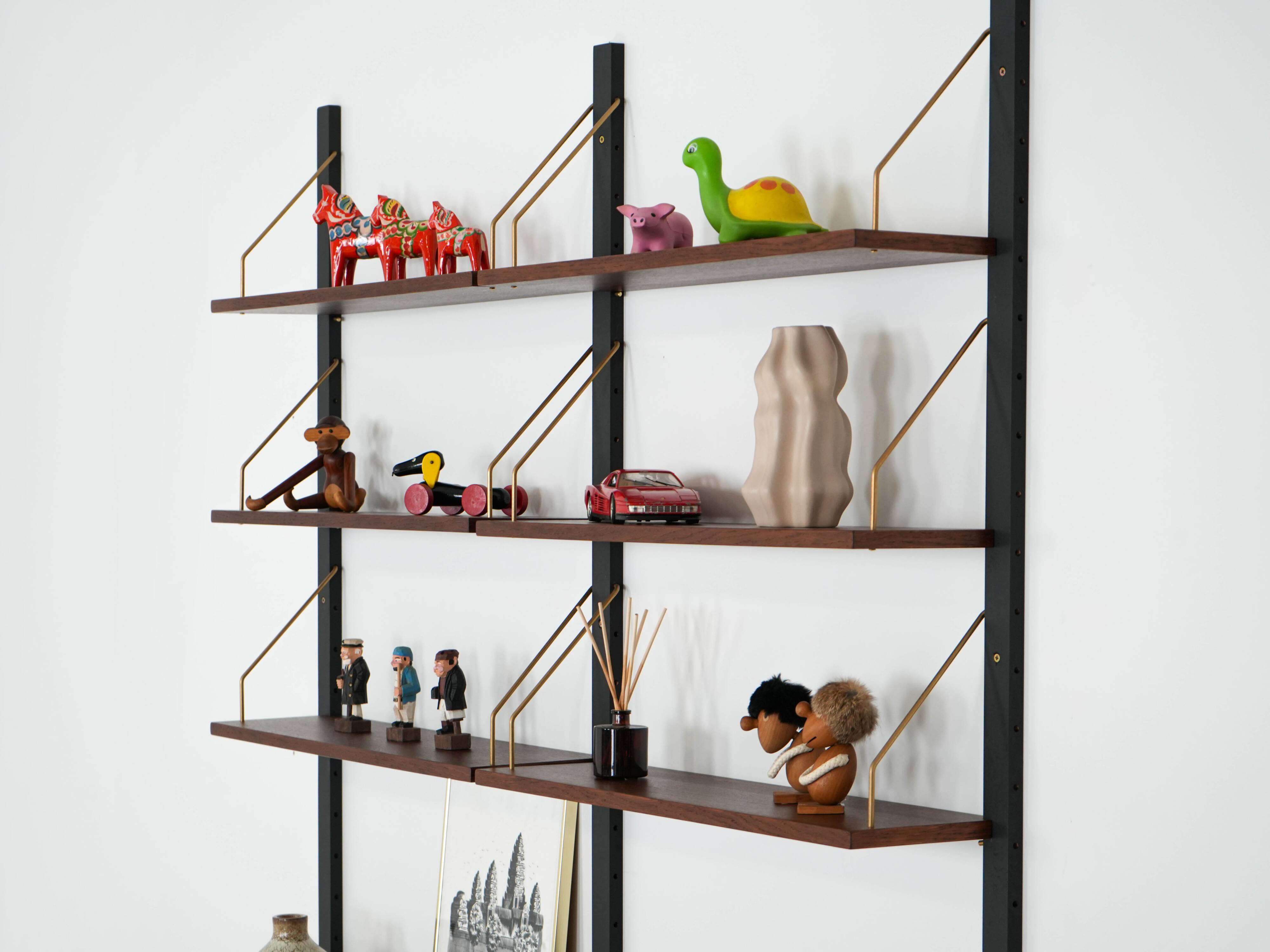 Teak shelving unit, Danish design, 1960s, made in Denmark