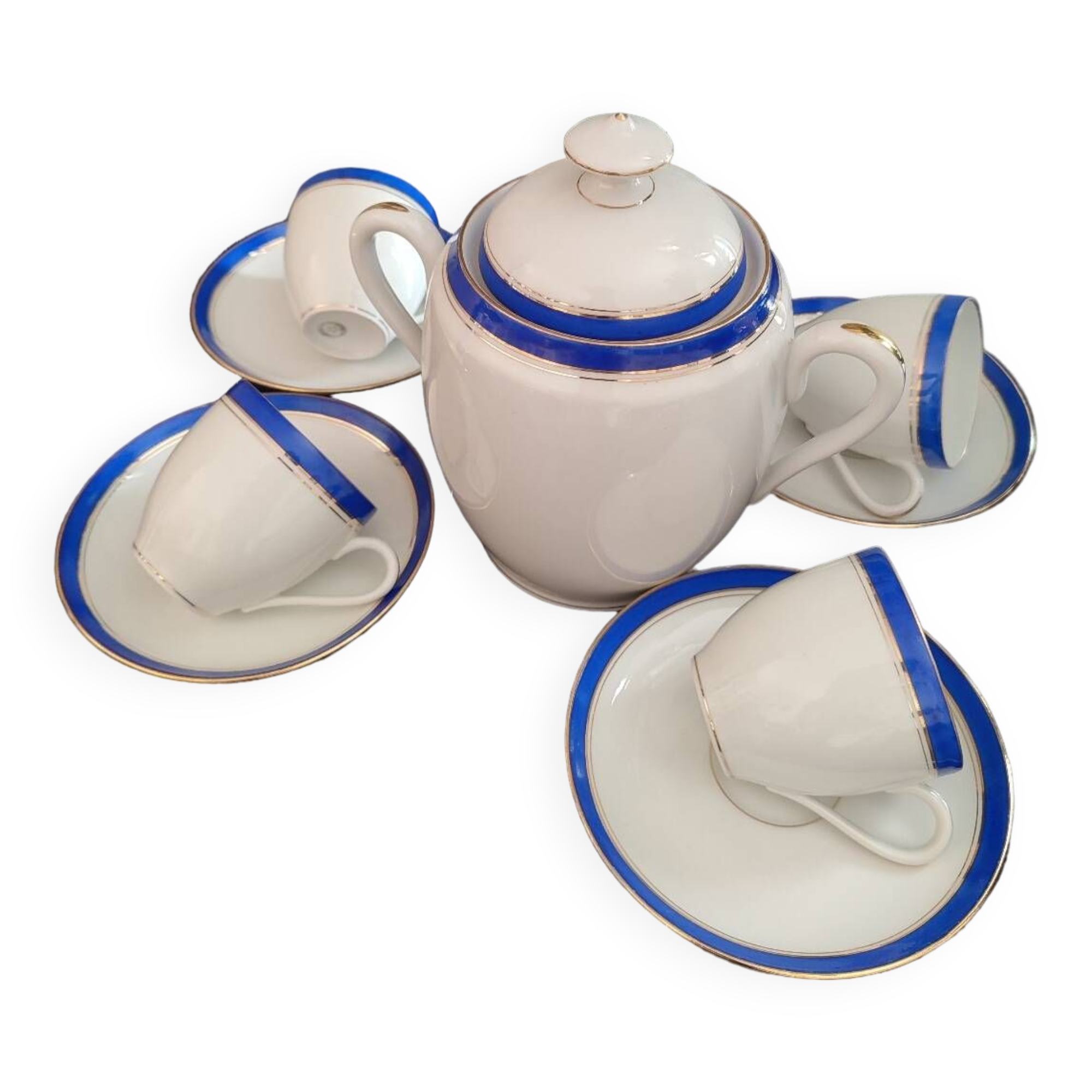 Limoges Porcelain coffee service 4 cups