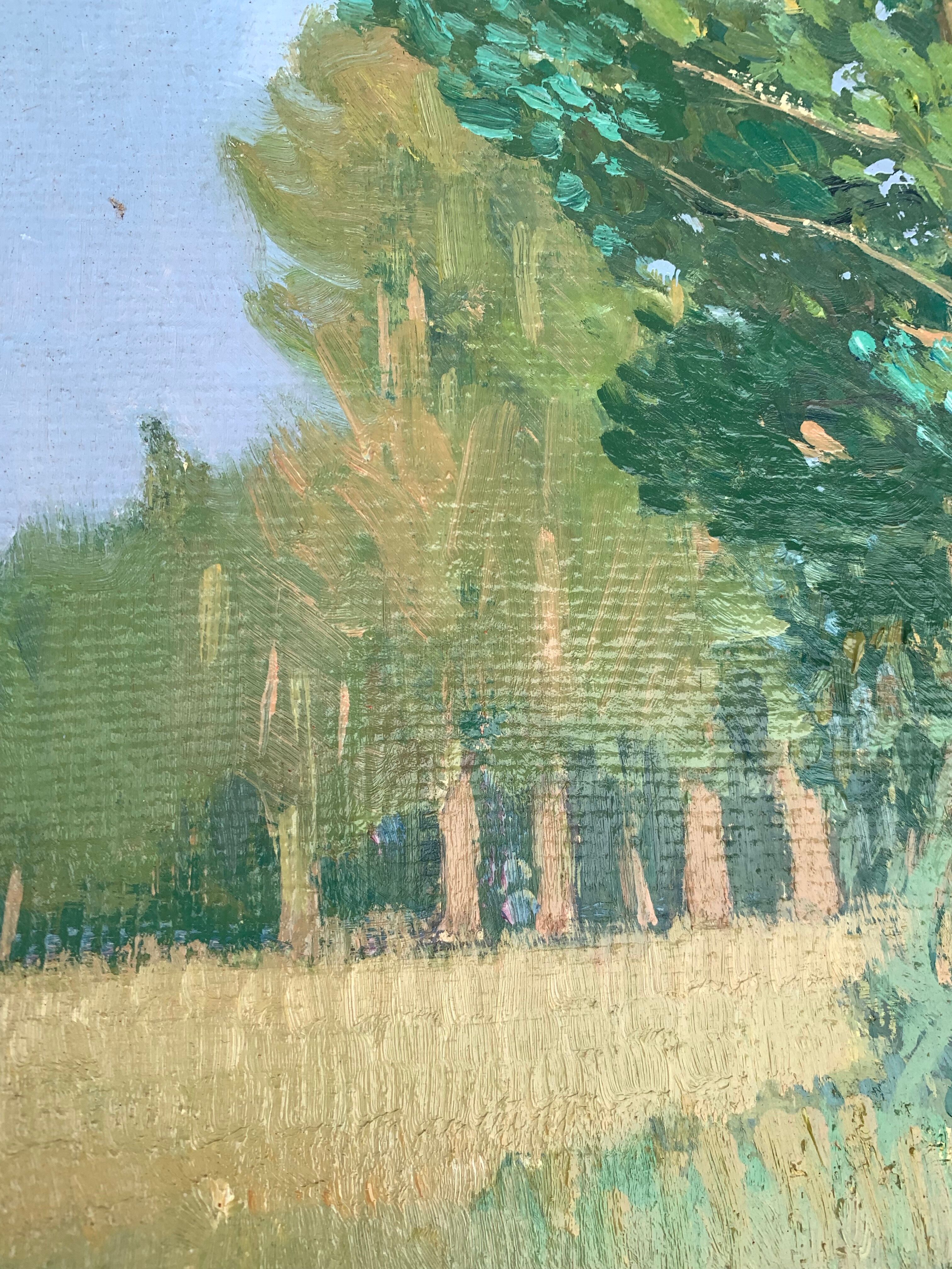 The clearing. Oil on cardboard 1920