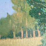 The clearing. Oil on cardboard 1920