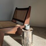 Side table in petrified wood