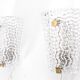 Pair of Scandinavian crystal sconces