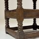 English monk chair table oak 18th century
