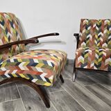Art Deco Armchairs by Jindrich Halabala