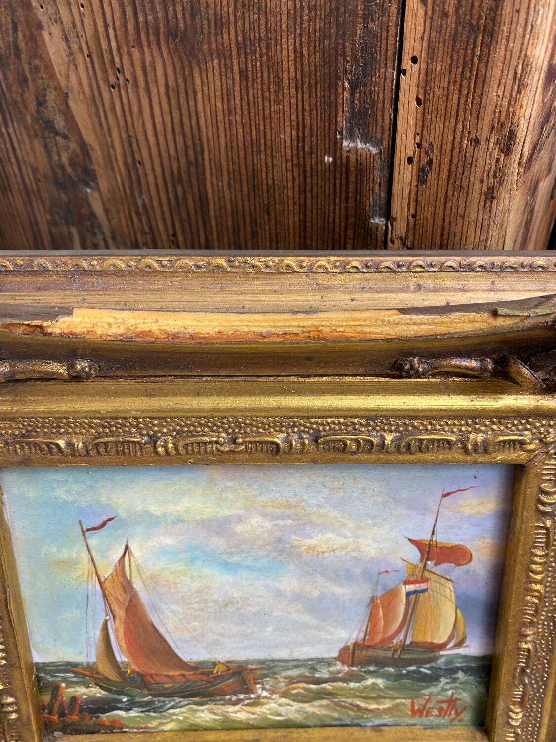 Carvers & Gilders England Oil Painting