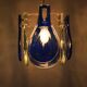 Blue Murano glass suspension light, Italy, 1970s