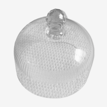 Faceted glass bell stopper