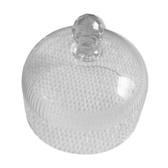 Faceted glass bell stopper