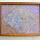 Plateau butterfly wings under glass exotic wood and marquetry Brazil