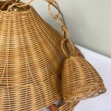 Vintage wicker pendant light