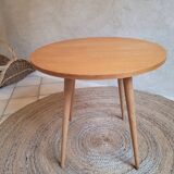 Vintage oak round coffee table