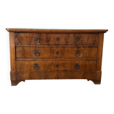 Restored walnut chest of drawers