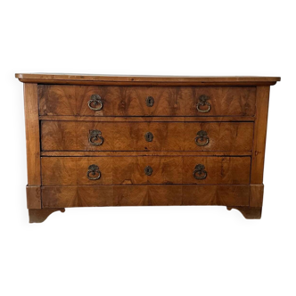 Restored walnut chest of drawers
