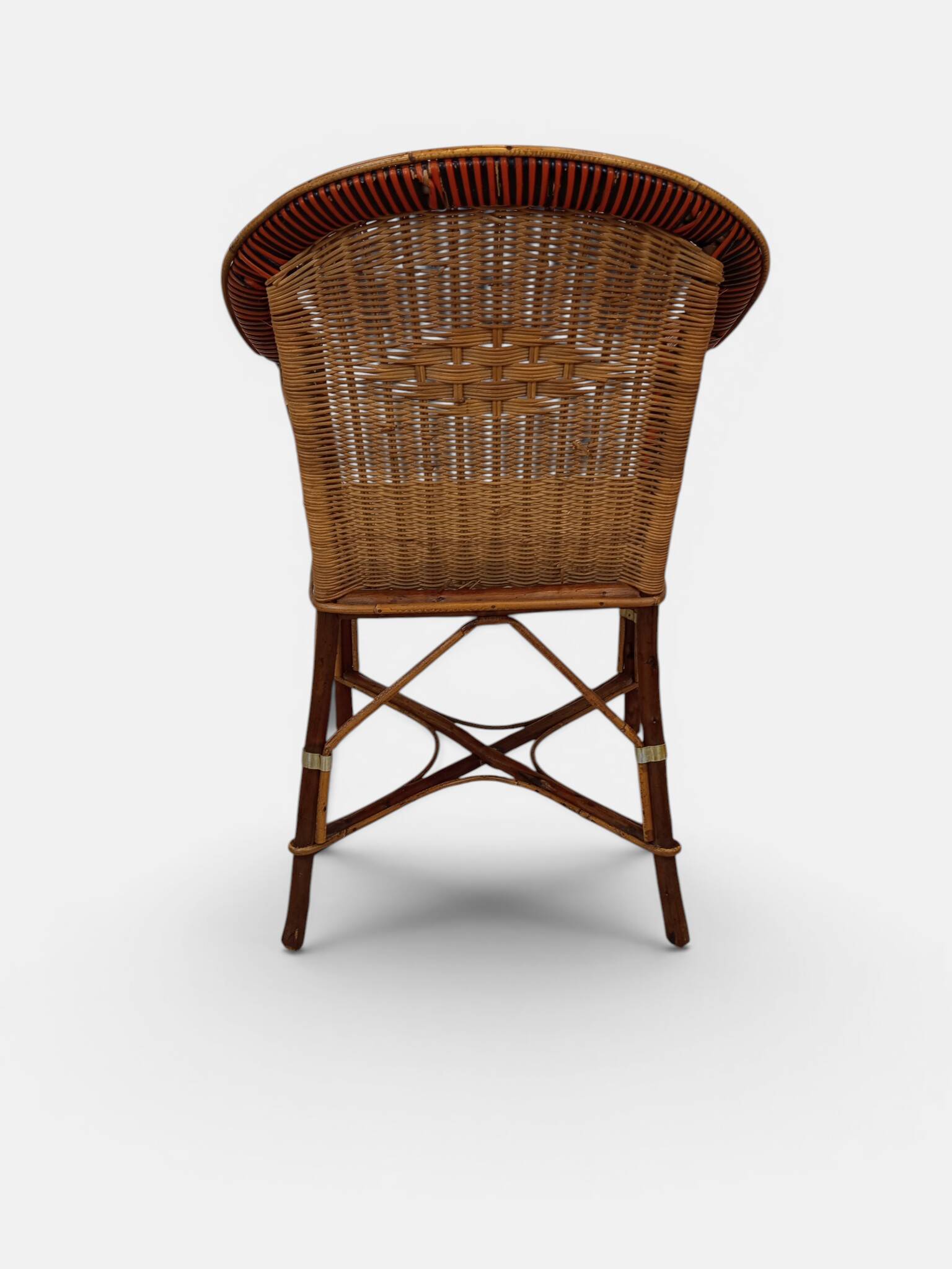 Vintage rattan armchair