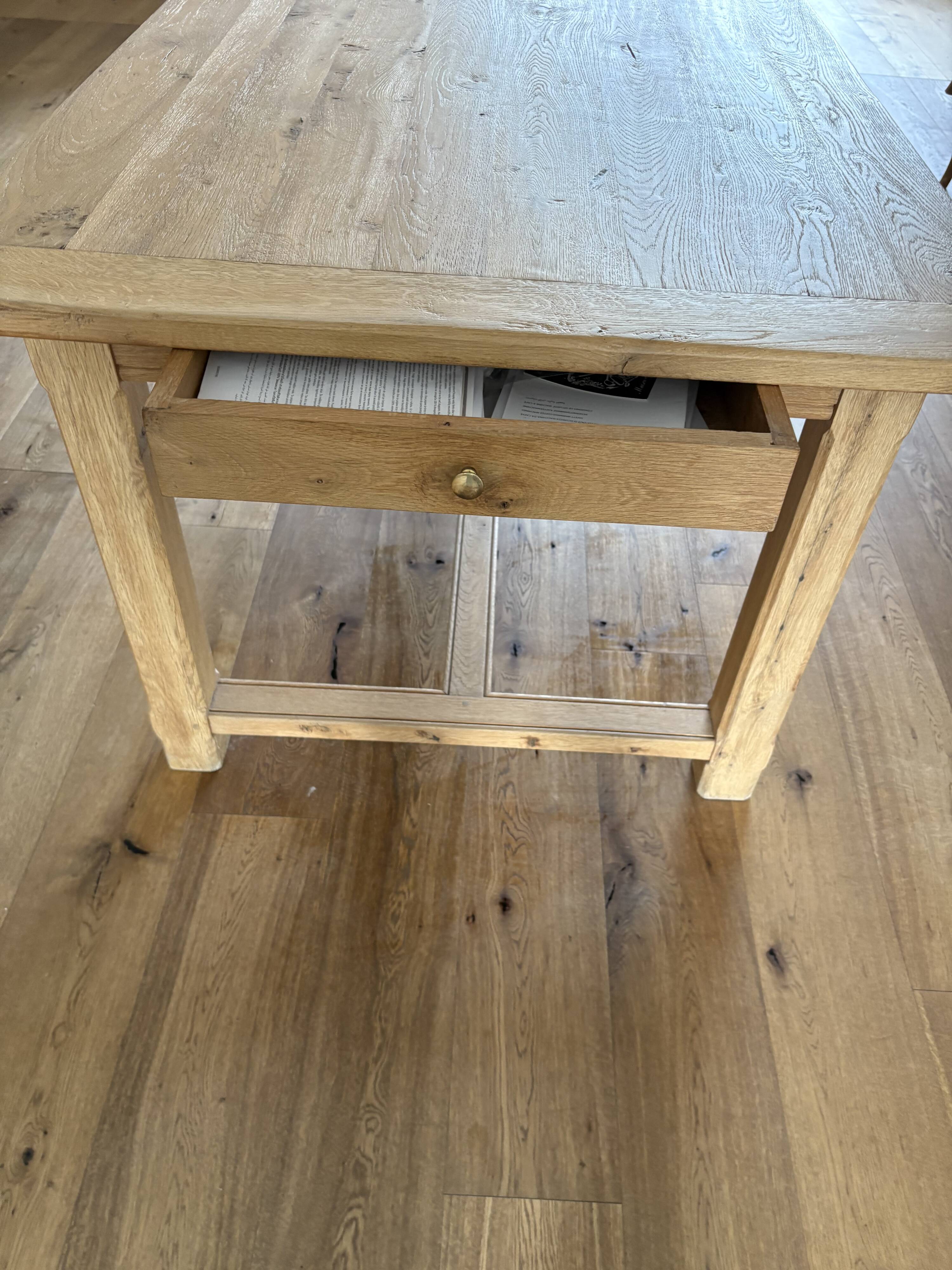 Antique solid oak farmhouse table