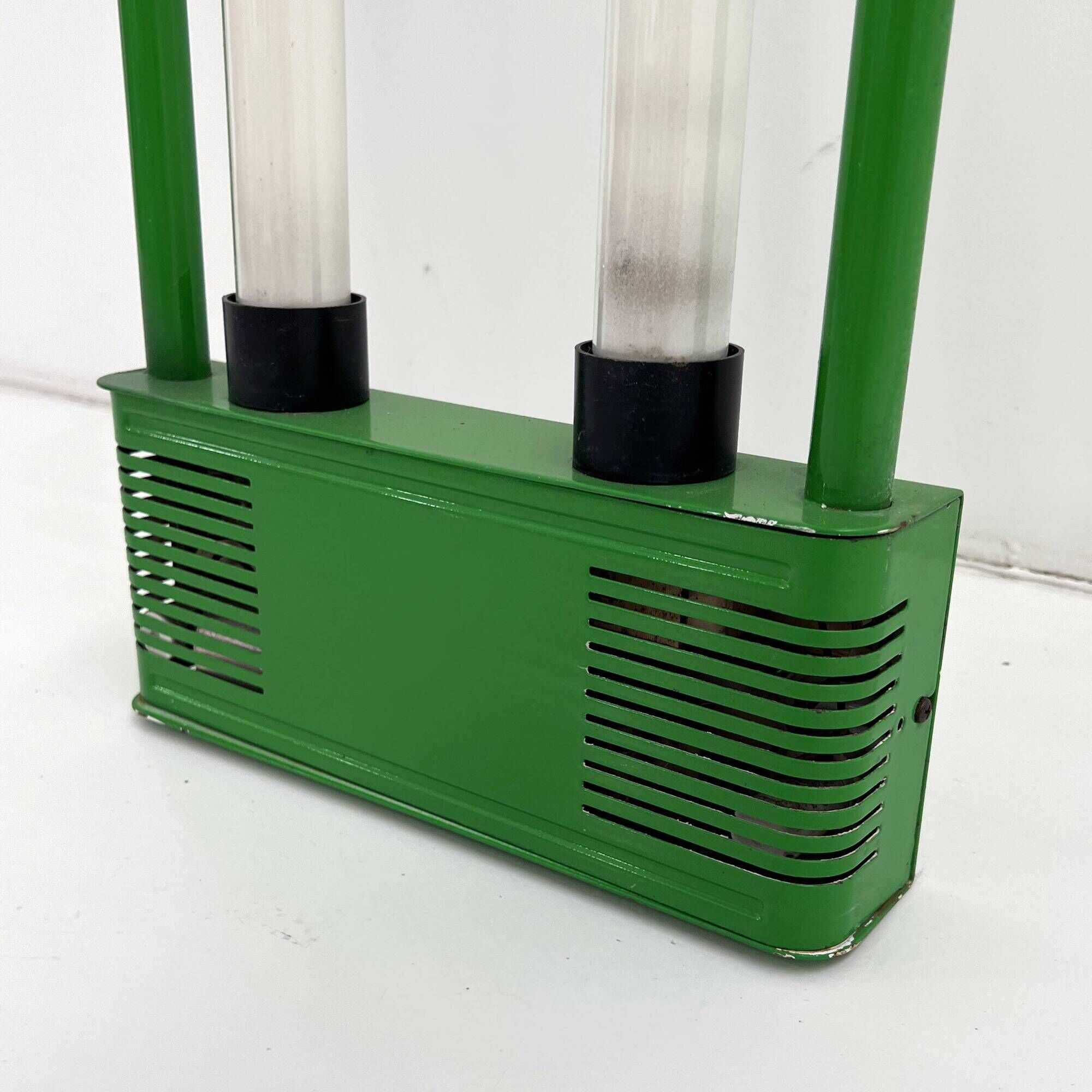 Green floor lamp by Gian N. Gigante for Zerbetto, 1980