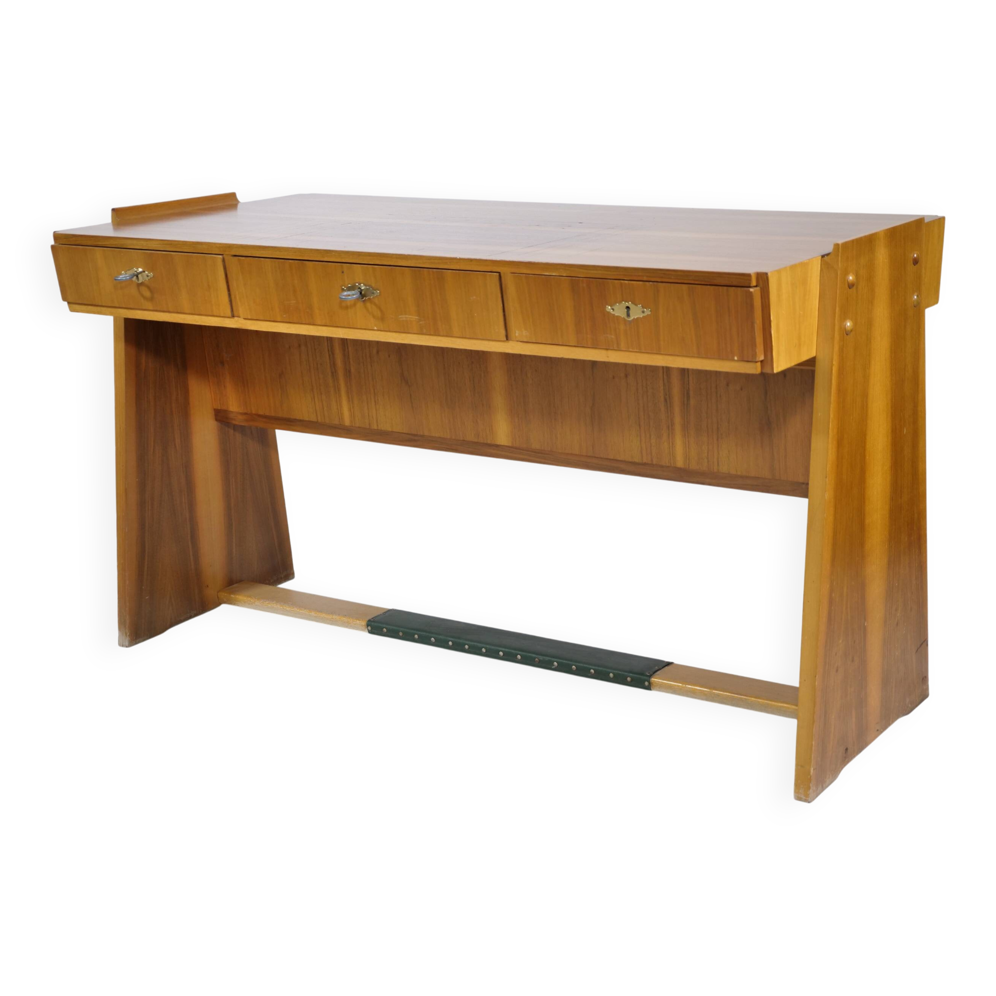 Mid-Century Design Walnut Desk, Germany, 1960s