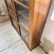Glass-fronted walnut library 1900