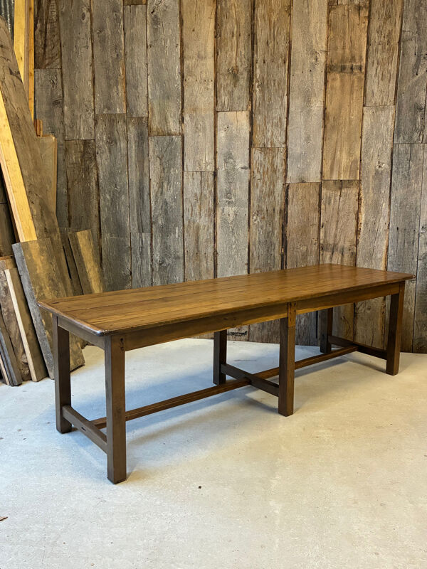 Table de ferme XXL 6 pieds en chêne massif