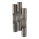 Set of 3 vintage Fuga wall lights by Raak, brushed aluminium, Netherlands 1970.