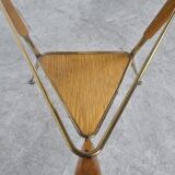 Mid century italian tripod coffee table, 1950s