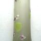 Large vase art nouveau opaque glass emaille legras: violet seedlings