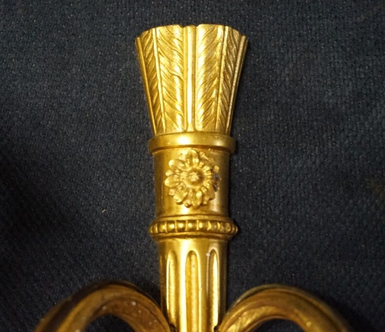 Pair of empire wall sconces