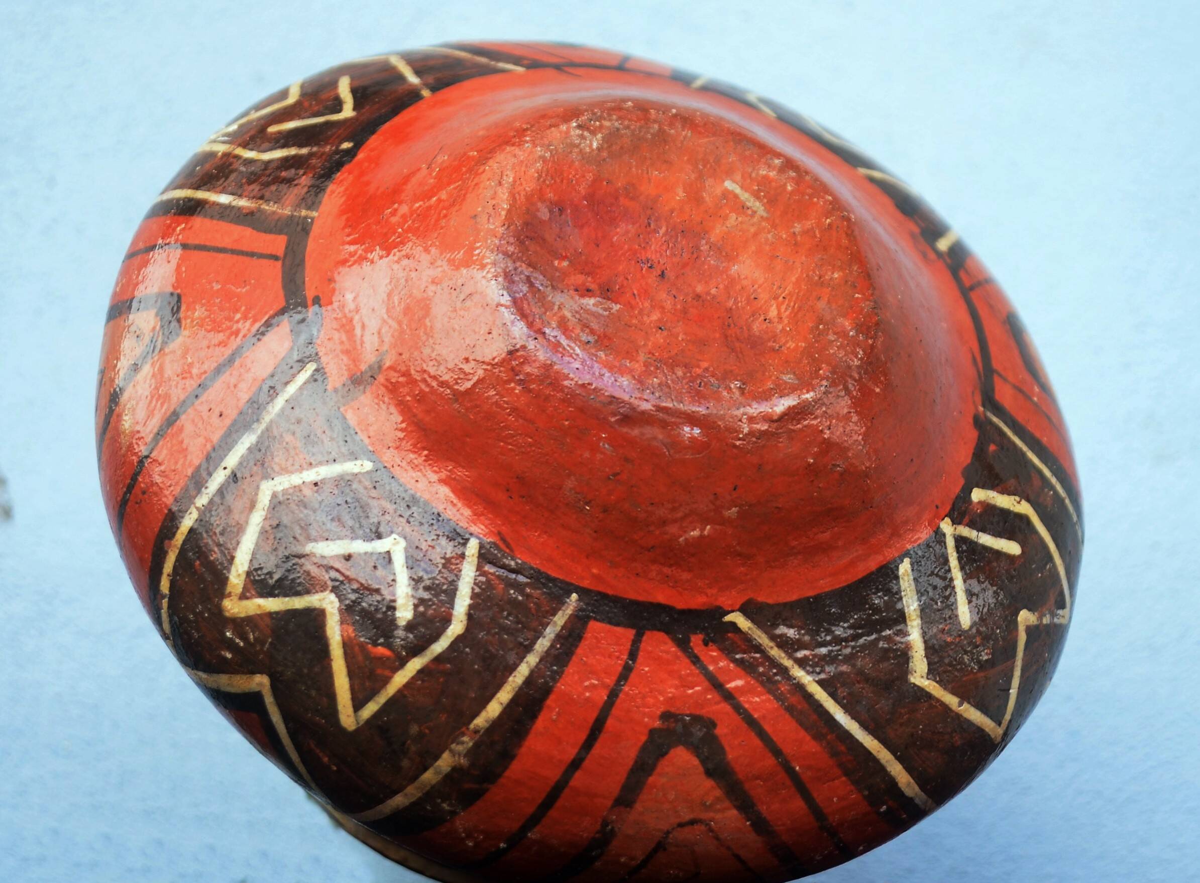 Antique Shipibo Conibo Peruvian Pottery Pot Painted Terracotta