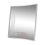Beveled mirror photo frame