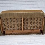 1970s, Danish 2-seater sofa, light green furniture velour.