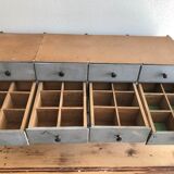 Furniture drawers patinated