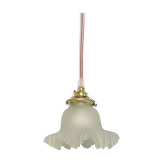 Lampe baladeuse vintage - opaline polie