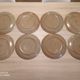 Set of 8 plates in Sandstone from Brenne France