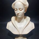 Hand-retouched cast plaster bust