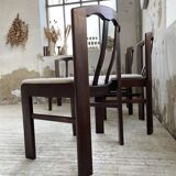 4 Scandinavian mahogany chairs