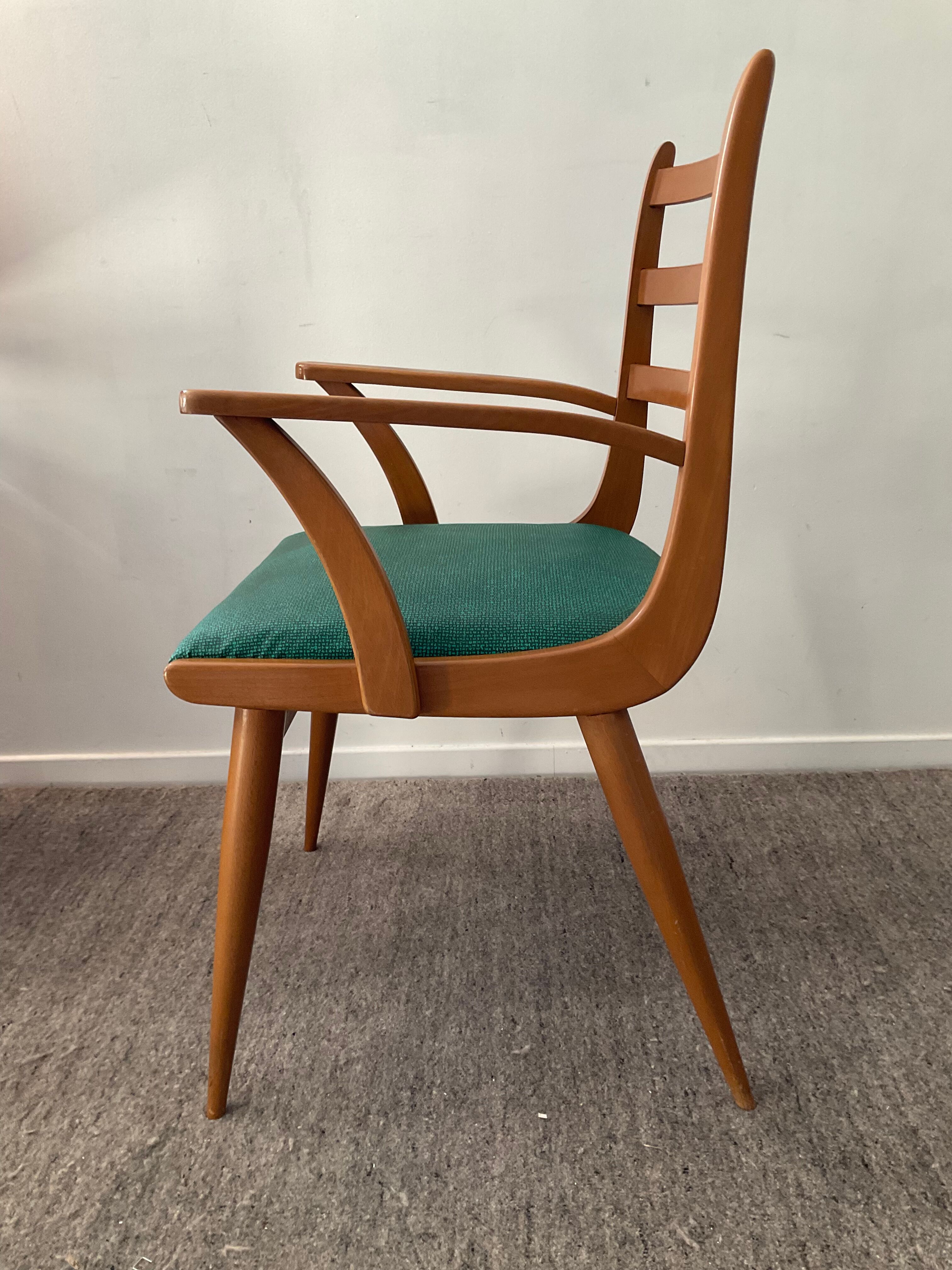 Scandinavian armchair from the 60s in solid beech
