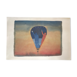 Poster Jean-Michel FOLON Project for the balloon Liberté, 1989