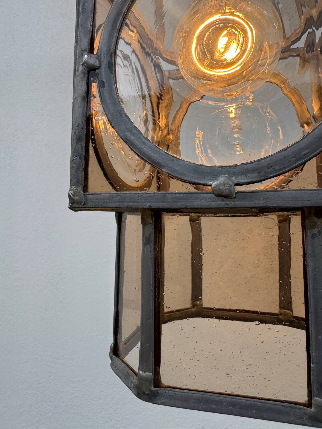 Lanterne vitrail Art Déco