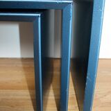 Table basse années 80 3 plateaux pivotants
