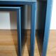 Table basse années 80 3 plateaux pivotants