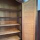 Glass-fronted lingerie wardrobe in solid wood