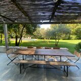 Table bois extérieur 270