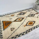 Handmade wool berber rug 250 x 150 cm