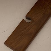 Table basse en Orme Massif par Alain Gaubert vintage Circa 1980